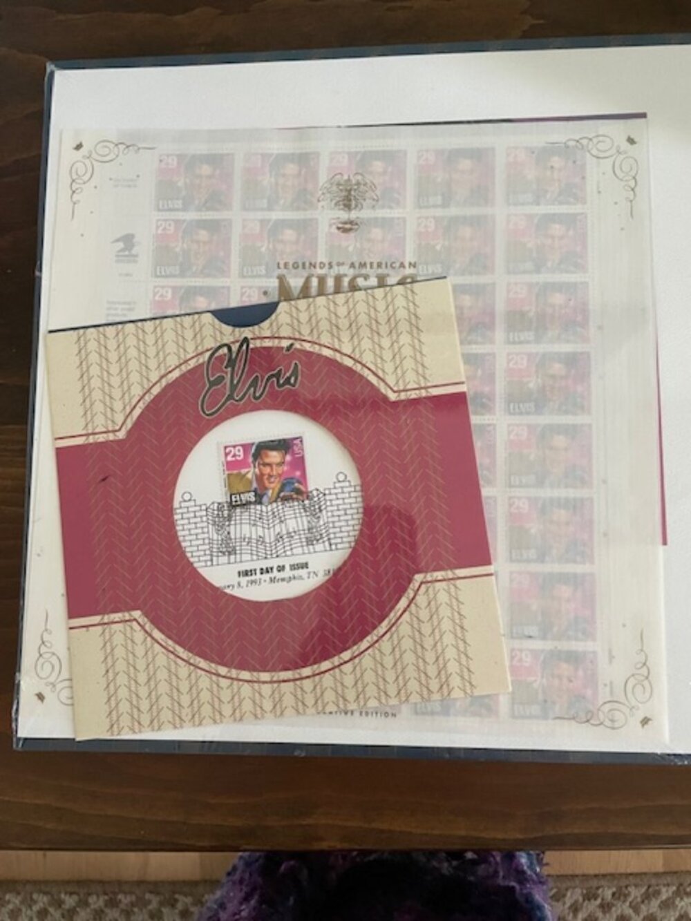 Elvis First Day of Issue Commemorative Edition 29¢ Stamps, January 8, 1993